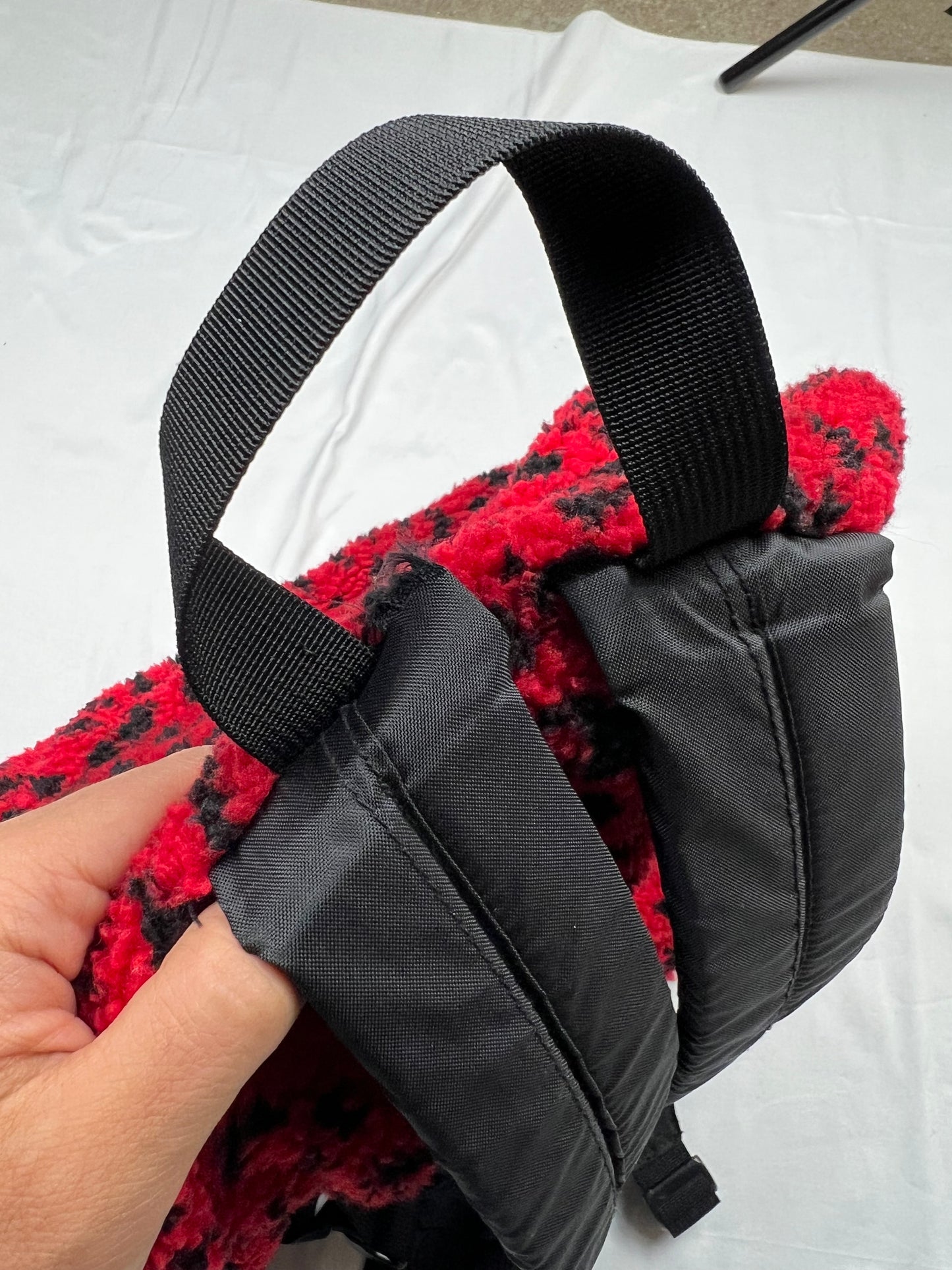 .Supreme Leopard Fur Backpack