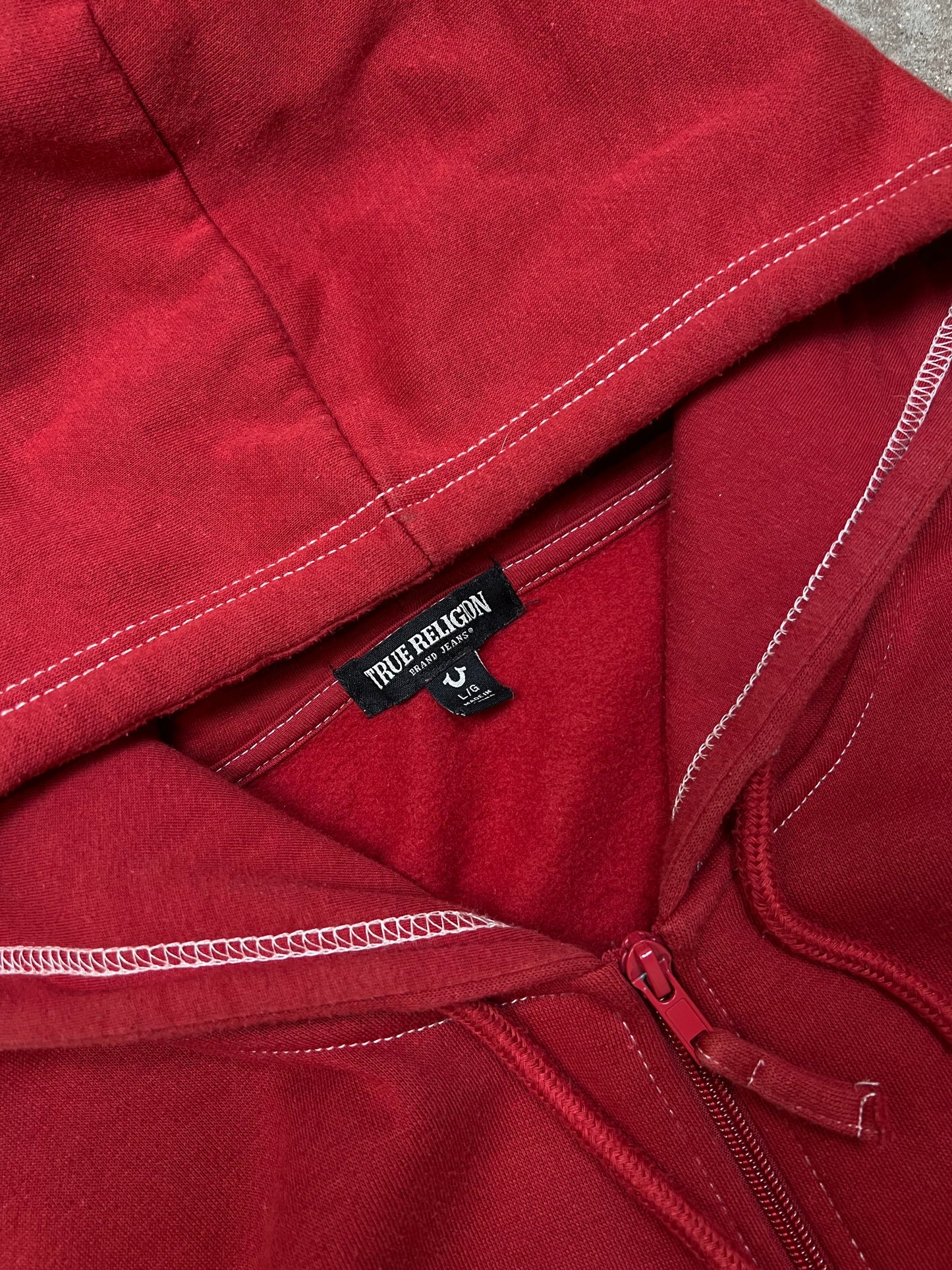 True Religion Zip-Up Hoodie (L)