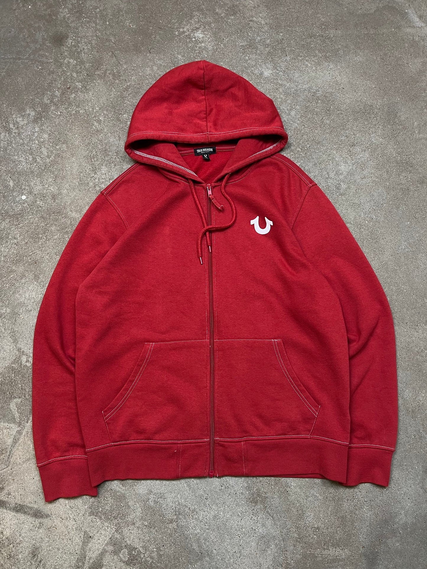 True Religion Zip-Up Hoodie (L)