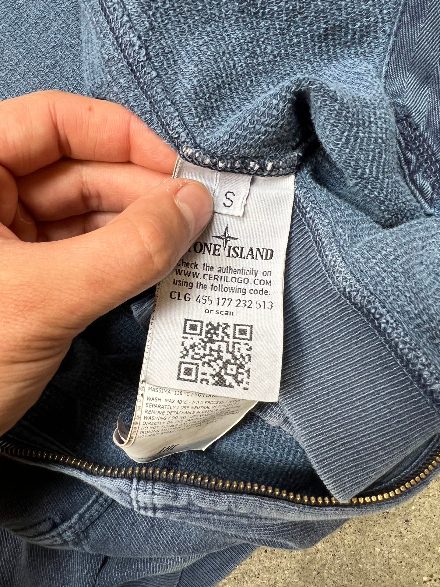 Stone Island Zip-Up Hoodie (S)