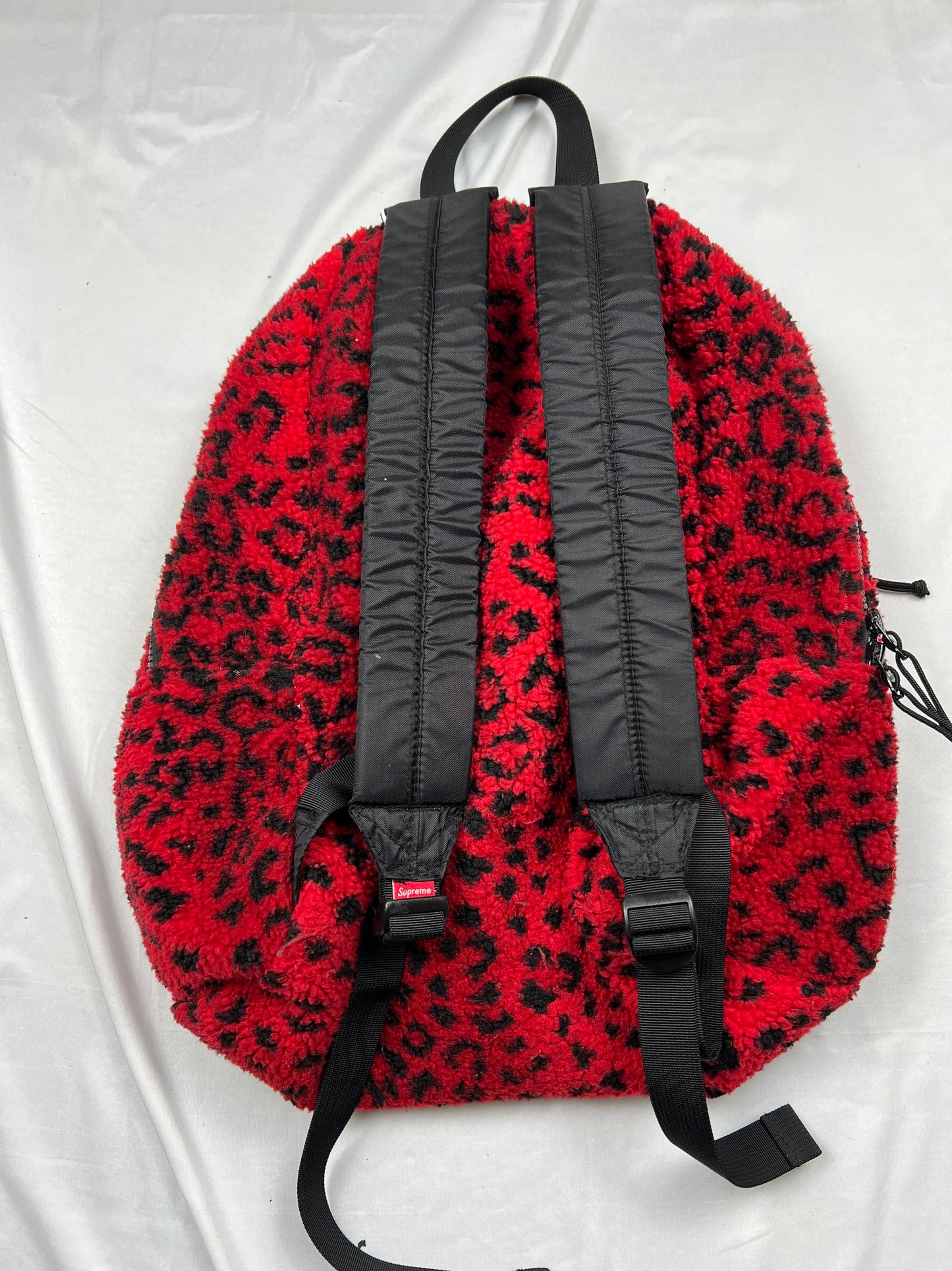 .Supreme Leopard Fur Backpack