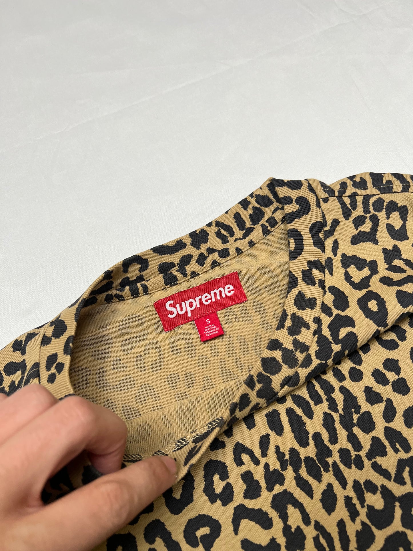 Supreme Leopard longsleeve (S/M)
