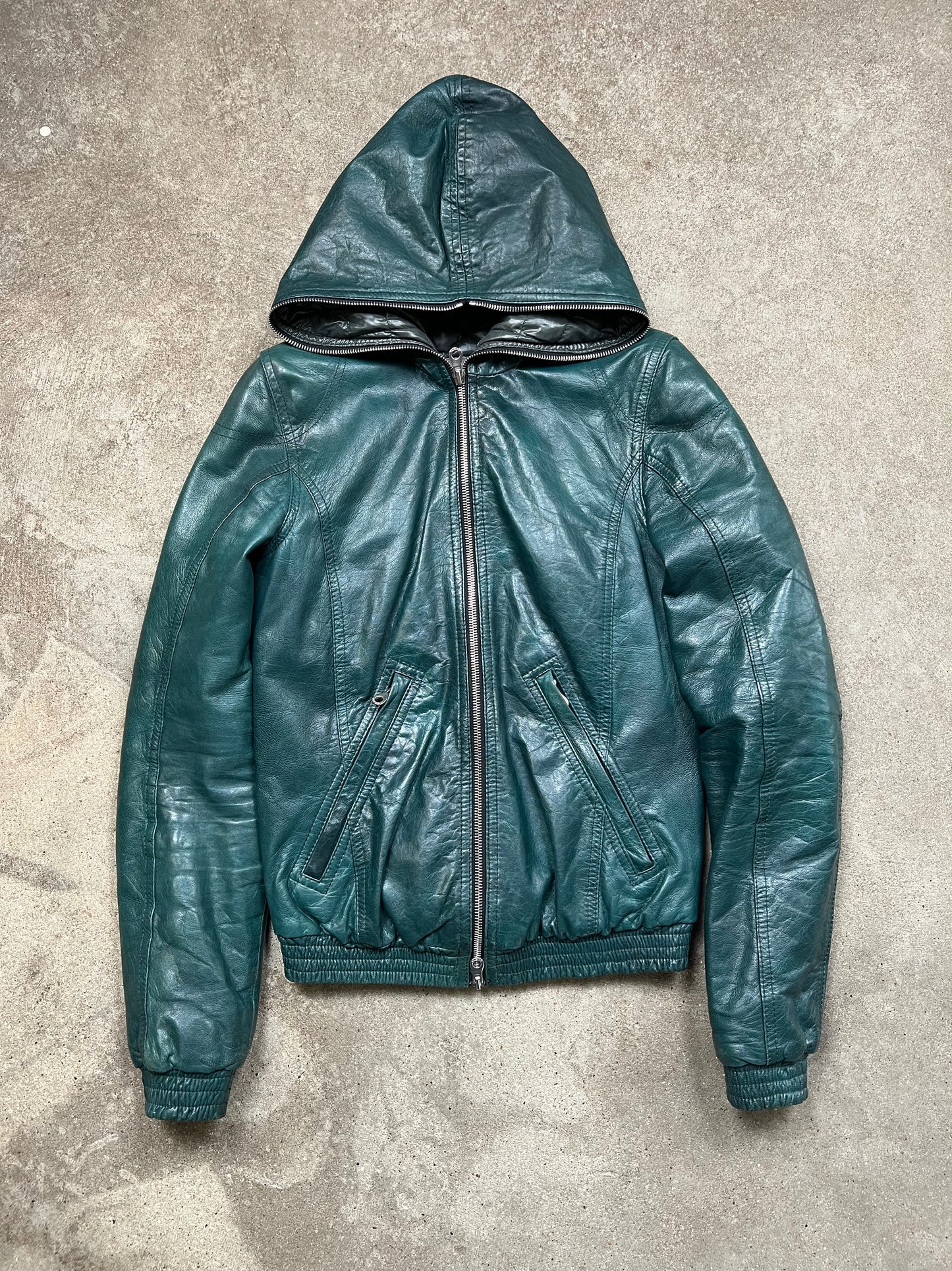 Duvetica Leather Jacket (XXS)