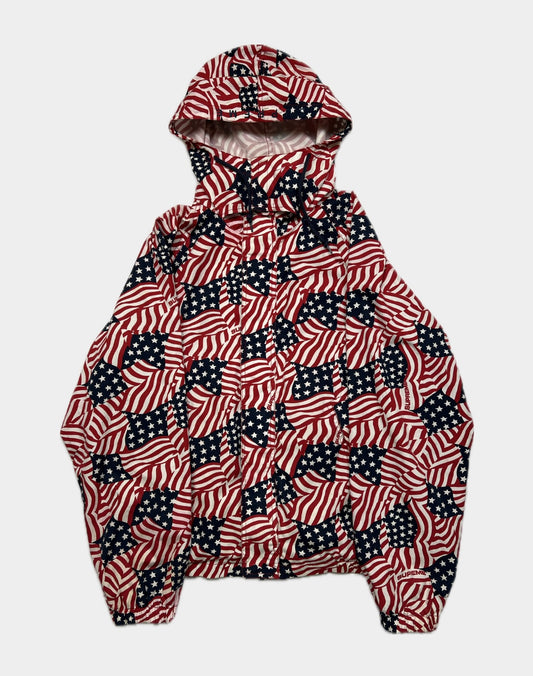 Supreme Raglan Court American flag jacket (Large)