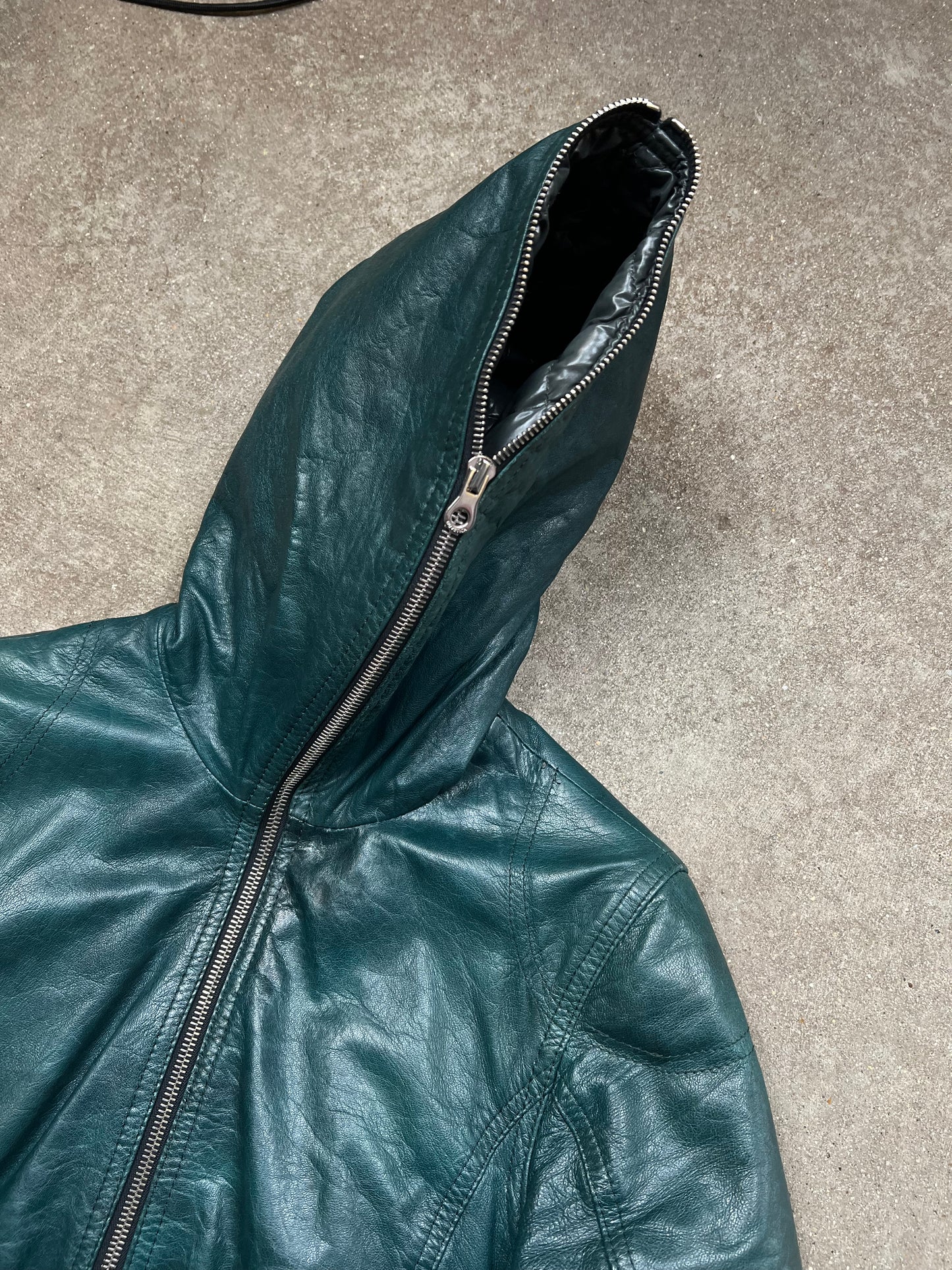Duvetica Leather Jacket (XXS)