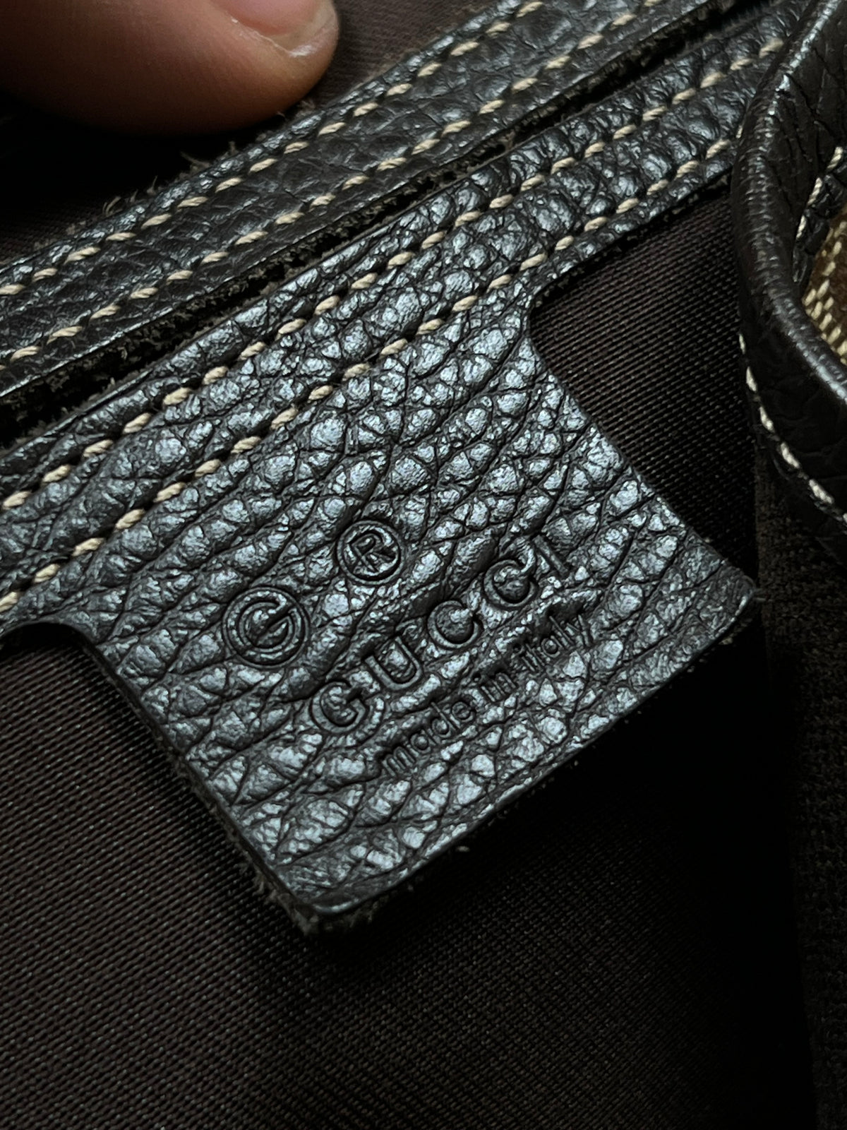 Gucci Monogram Crystal Canvas Bag