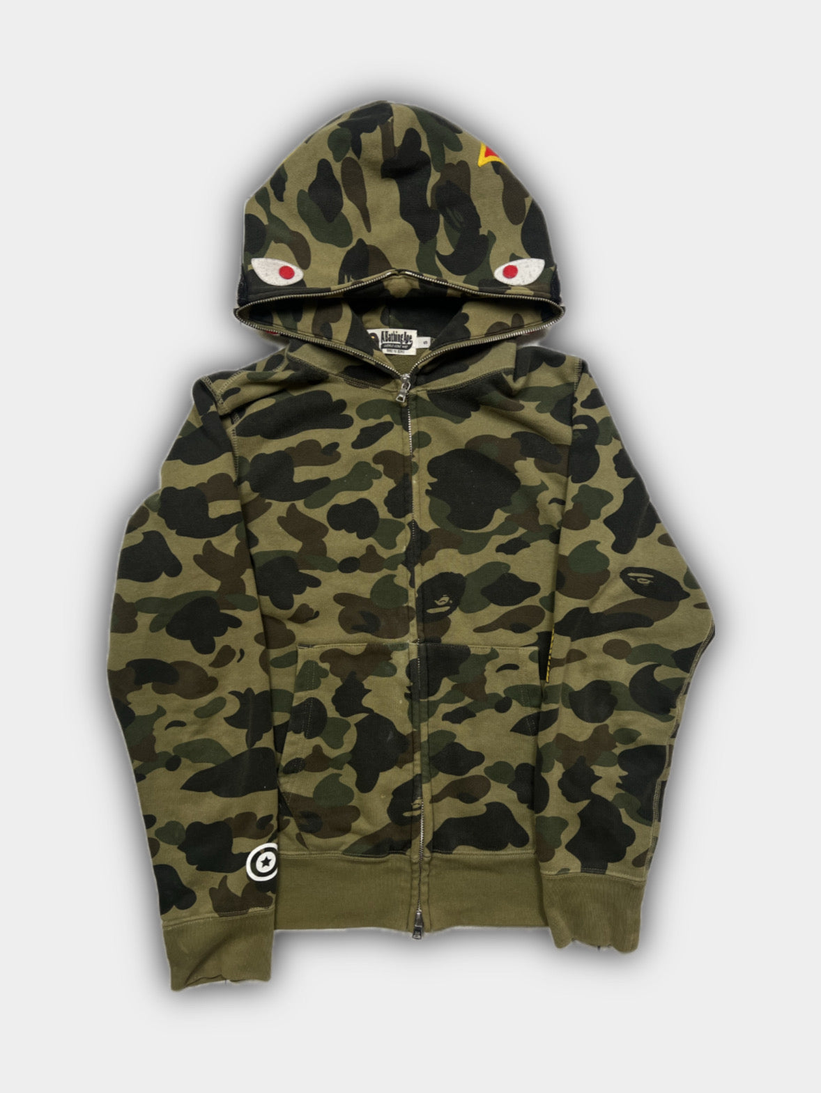 Bape PONR Shark Zip-Up Hoodie (S)