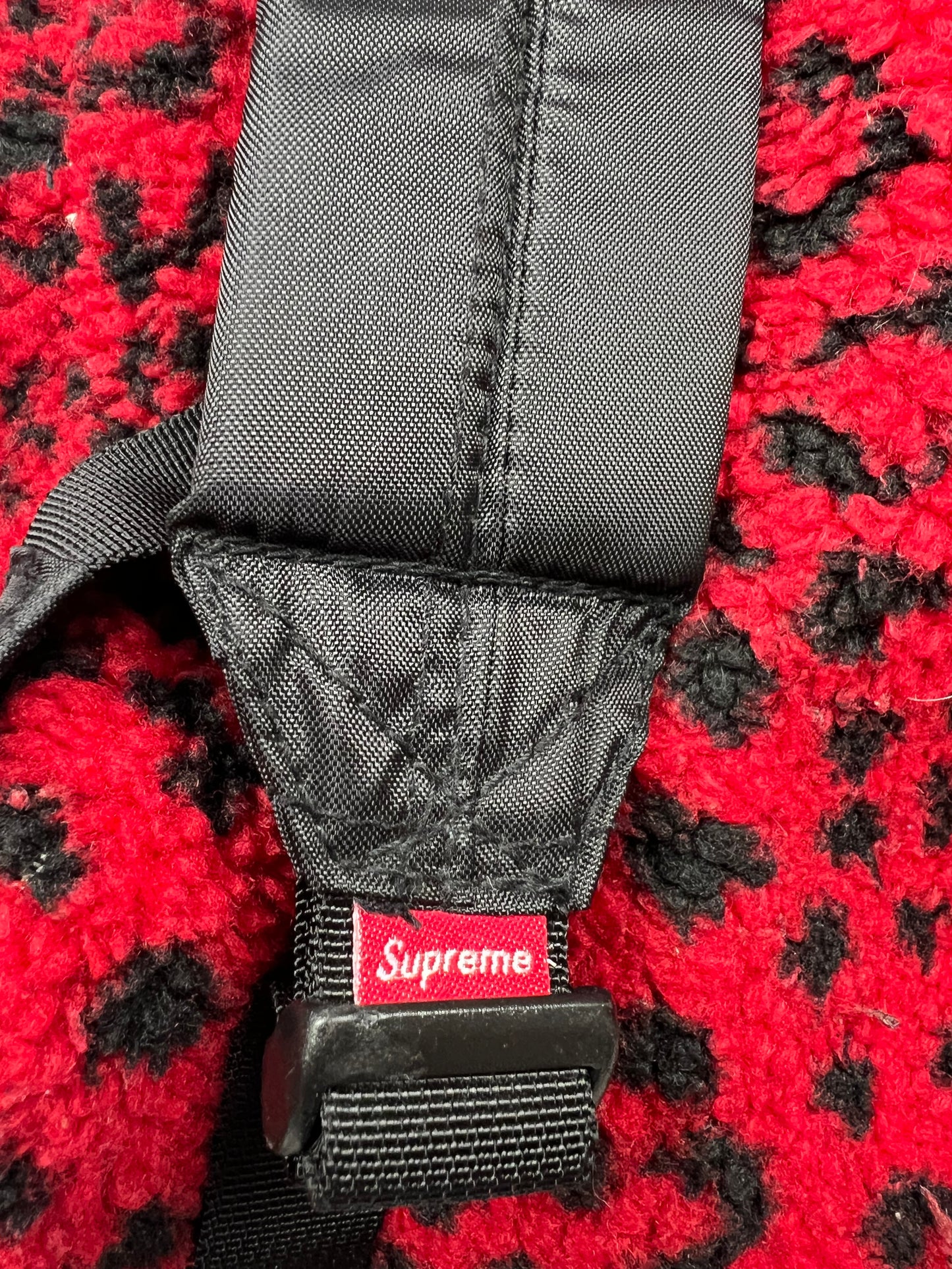 .Supreme Leopard Fur Backpack