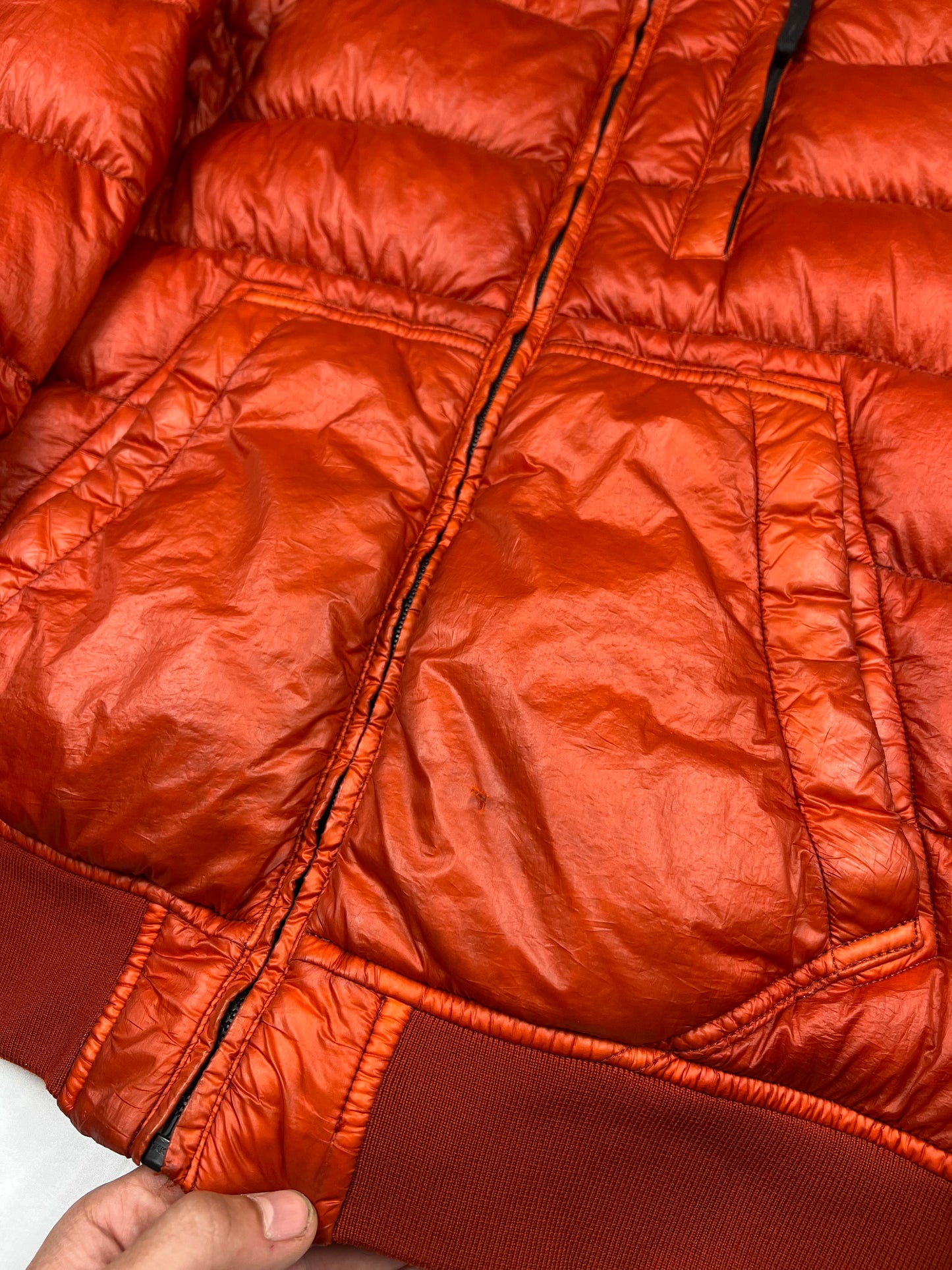 Stone Island 2014 Red Garment Dyed Puffer (S)