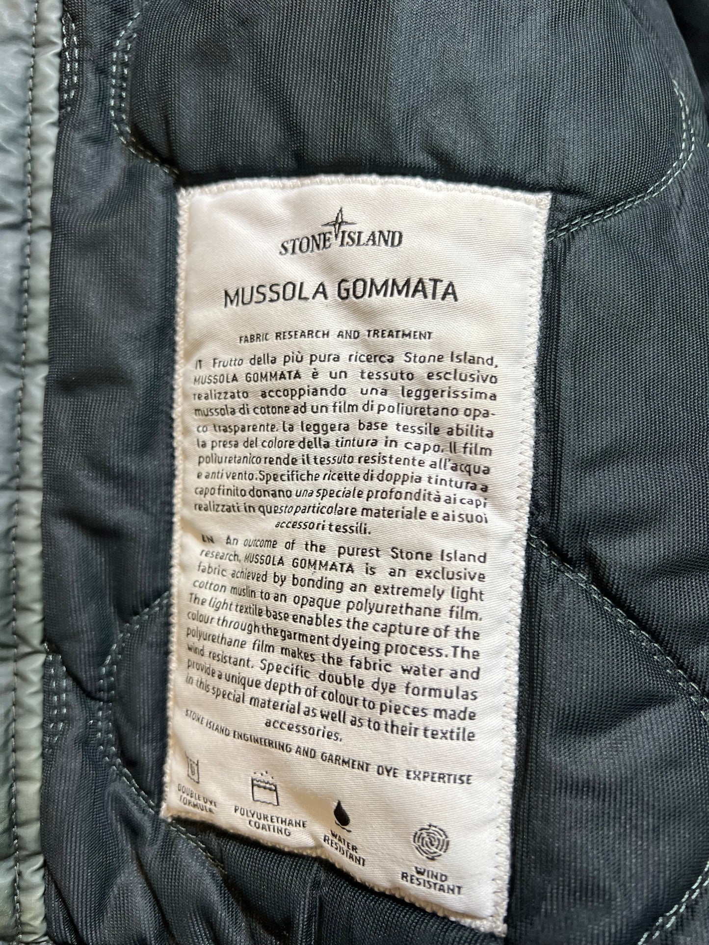 Stone Island Mussola Gommata jacket (Large)