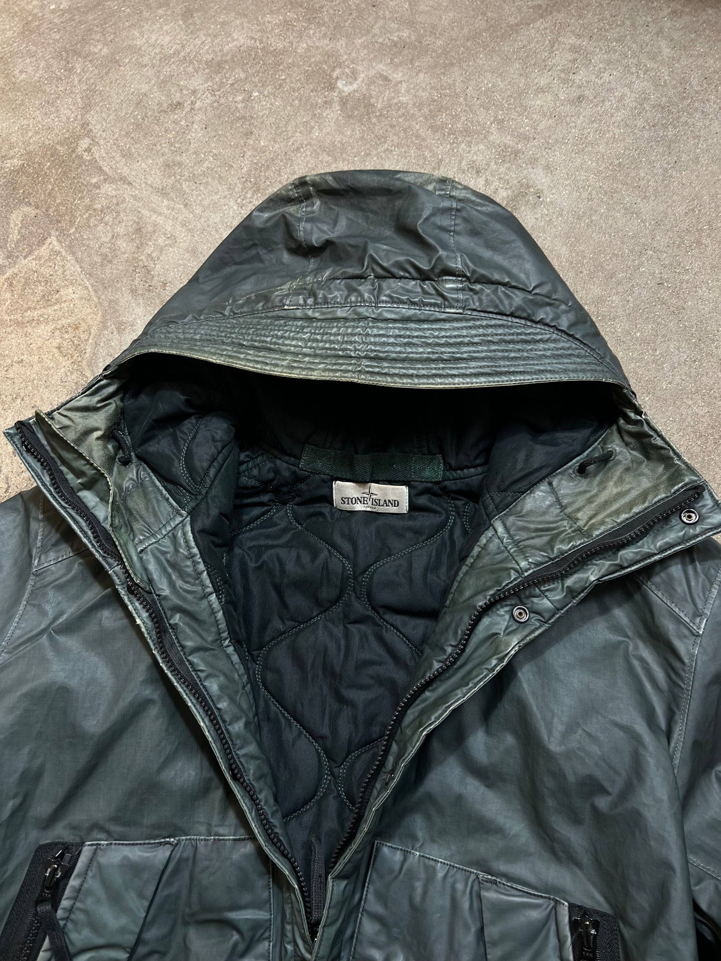 Stone Island Mussola Gommata jacket (Large)