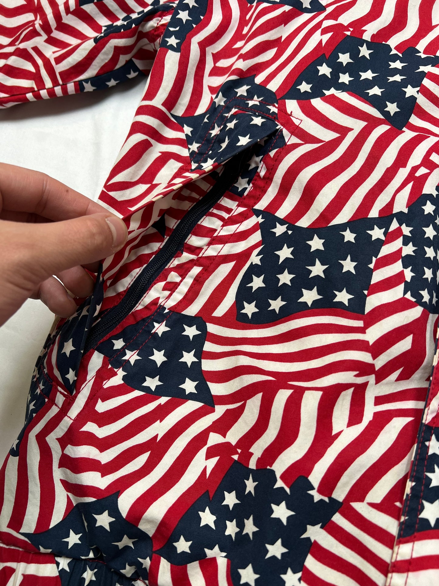 Supreme Raglan Court American flag jacket (Large)