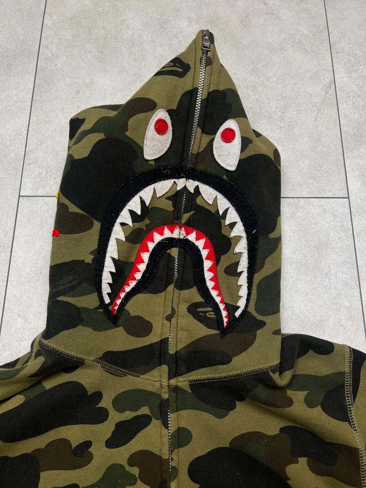 Bape PONR Shark Zip-Up Hoodie (S)