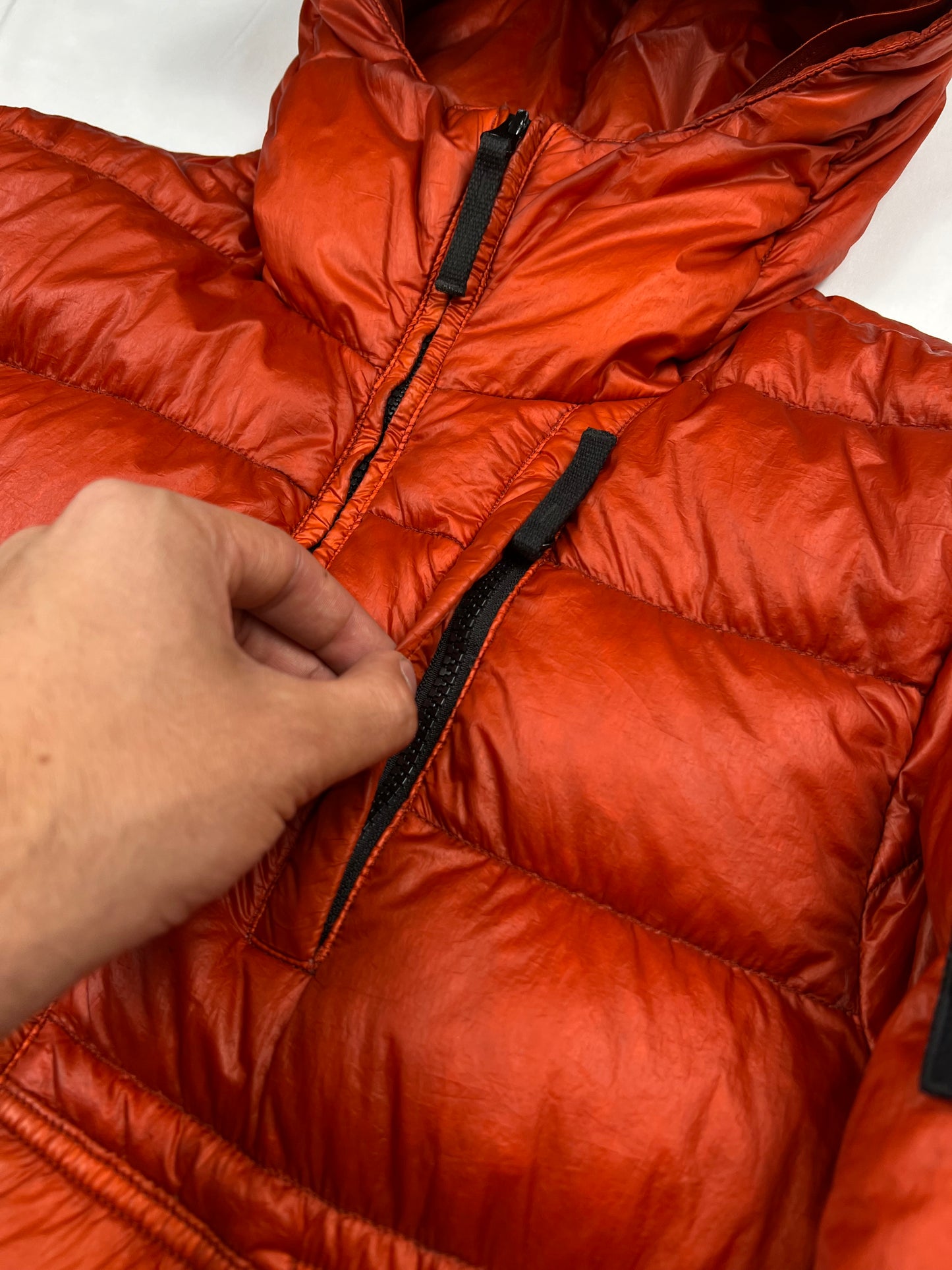 Stone Island 2014 Red Garment Dyed Puffer (S)