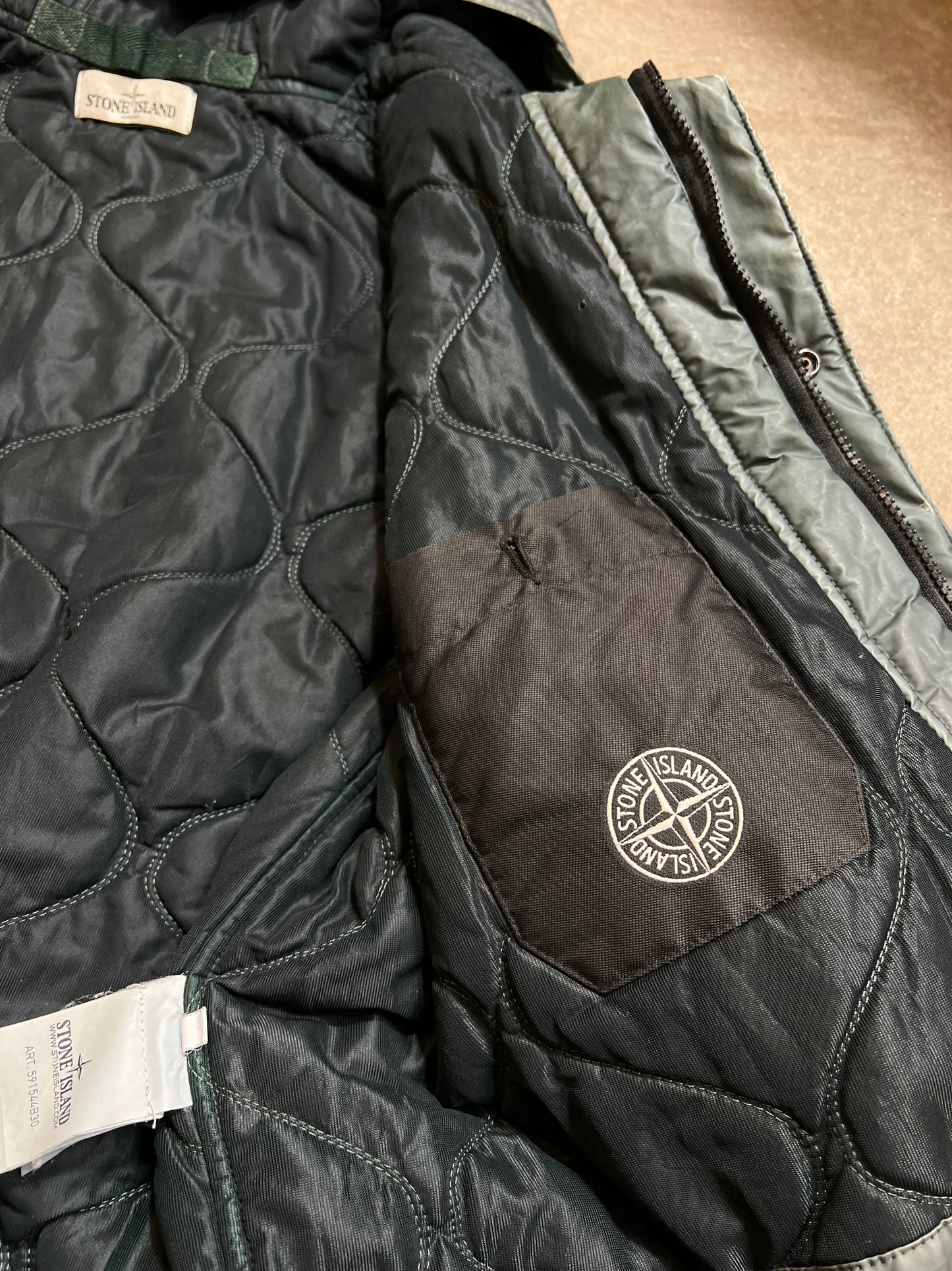 Stone Island Mussola Gommata jacket (Large)