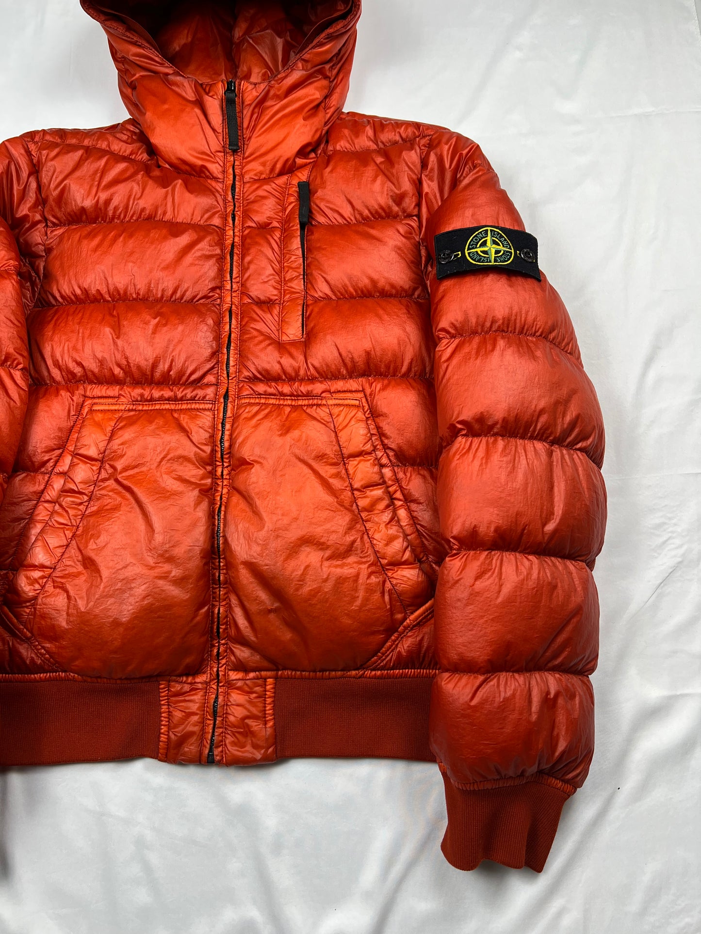 Stone Island 2014 Red Garment Dyed Puffer (S)