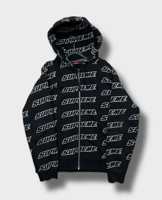 Supreme Repeat Zip Up Hoodie (M)