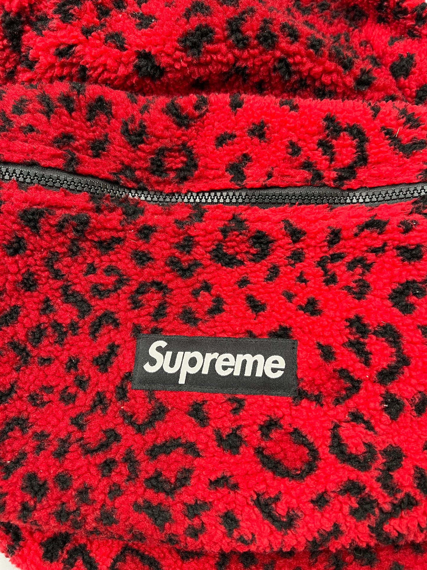 .Supreme Leopard Fur Backpack
