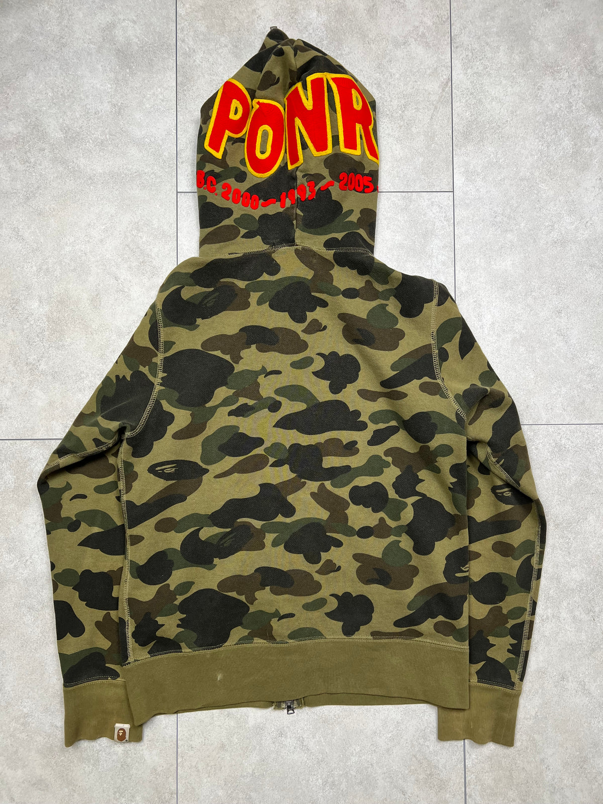 Bape PONR Shark Zip-Up Hoodie (S)
