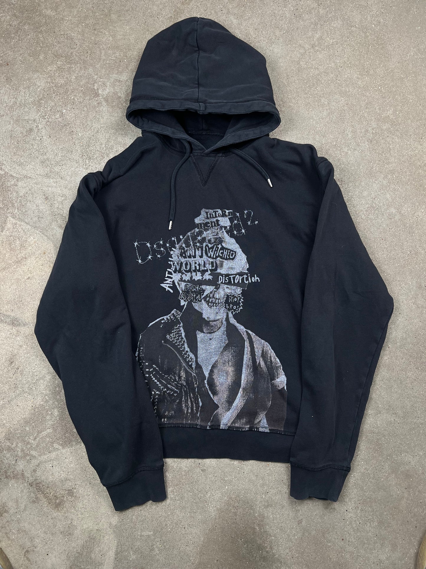 Dsquared2 AW2016 Black Rock Skeleton Hoodie (M)