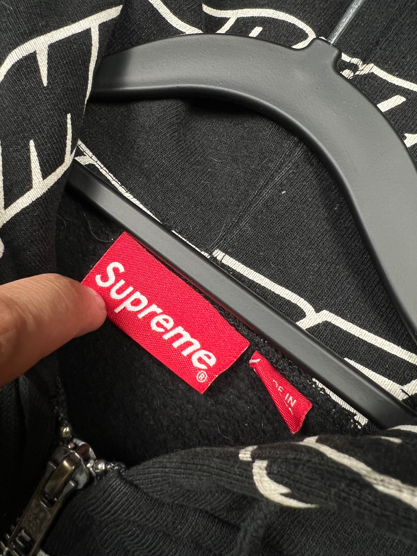 Supreme Repeat Zip Up Hoodie (M)