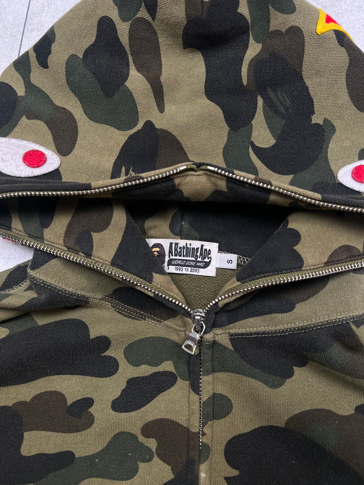 Bape PONR Shark Zip-Up Hoodie (S)