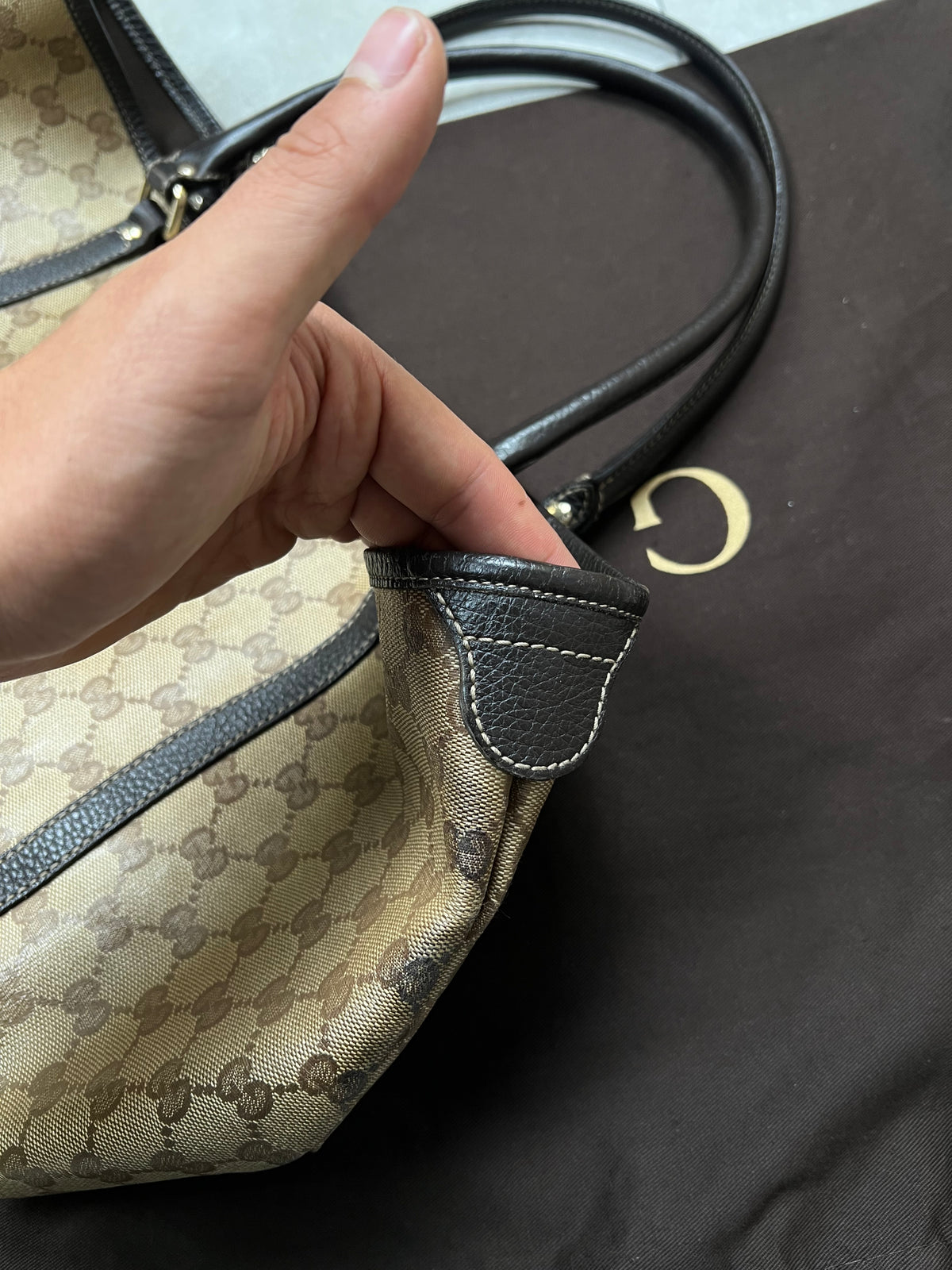 Gucci Monogram Crystal Canvas Bag