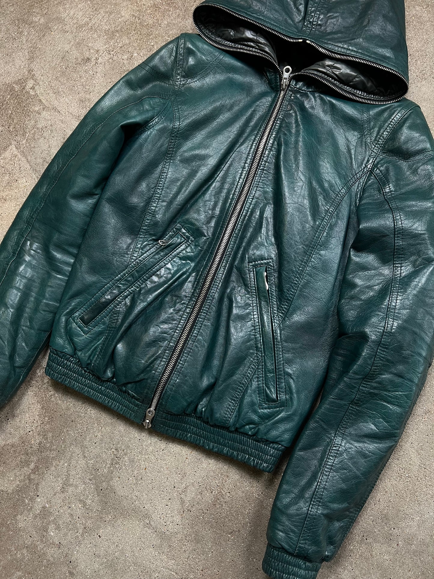 Duvetica Leather Jacket (XXS)