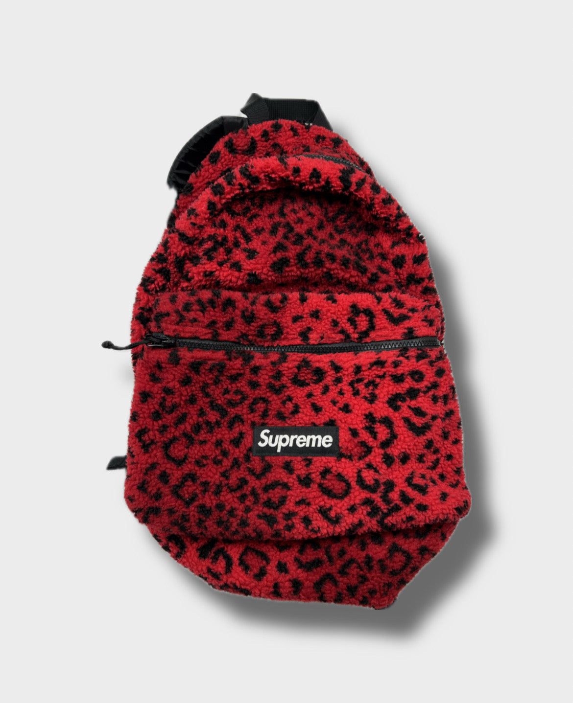 .Supreme Leopard Fur Backpack