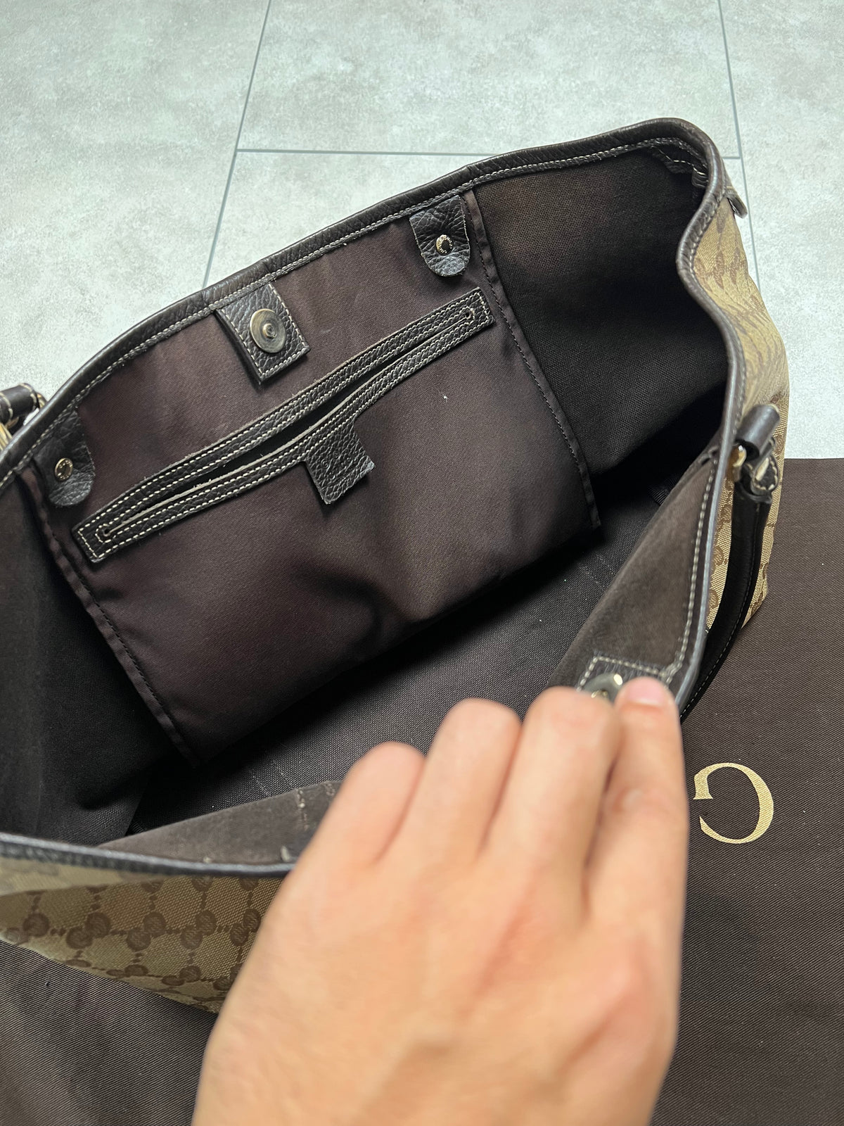 Gucci Monogram Crystal Canvas Bag