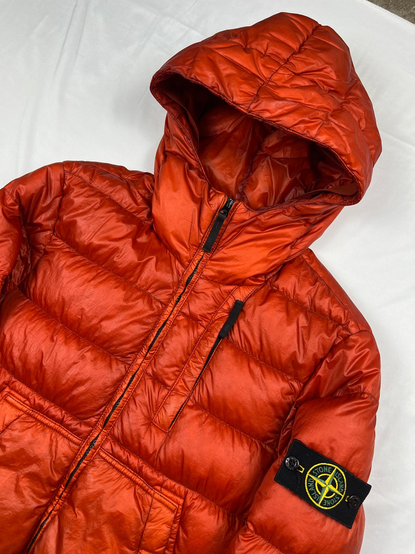 Stone Island 2014 Red Garment Dyed Puffer (S)