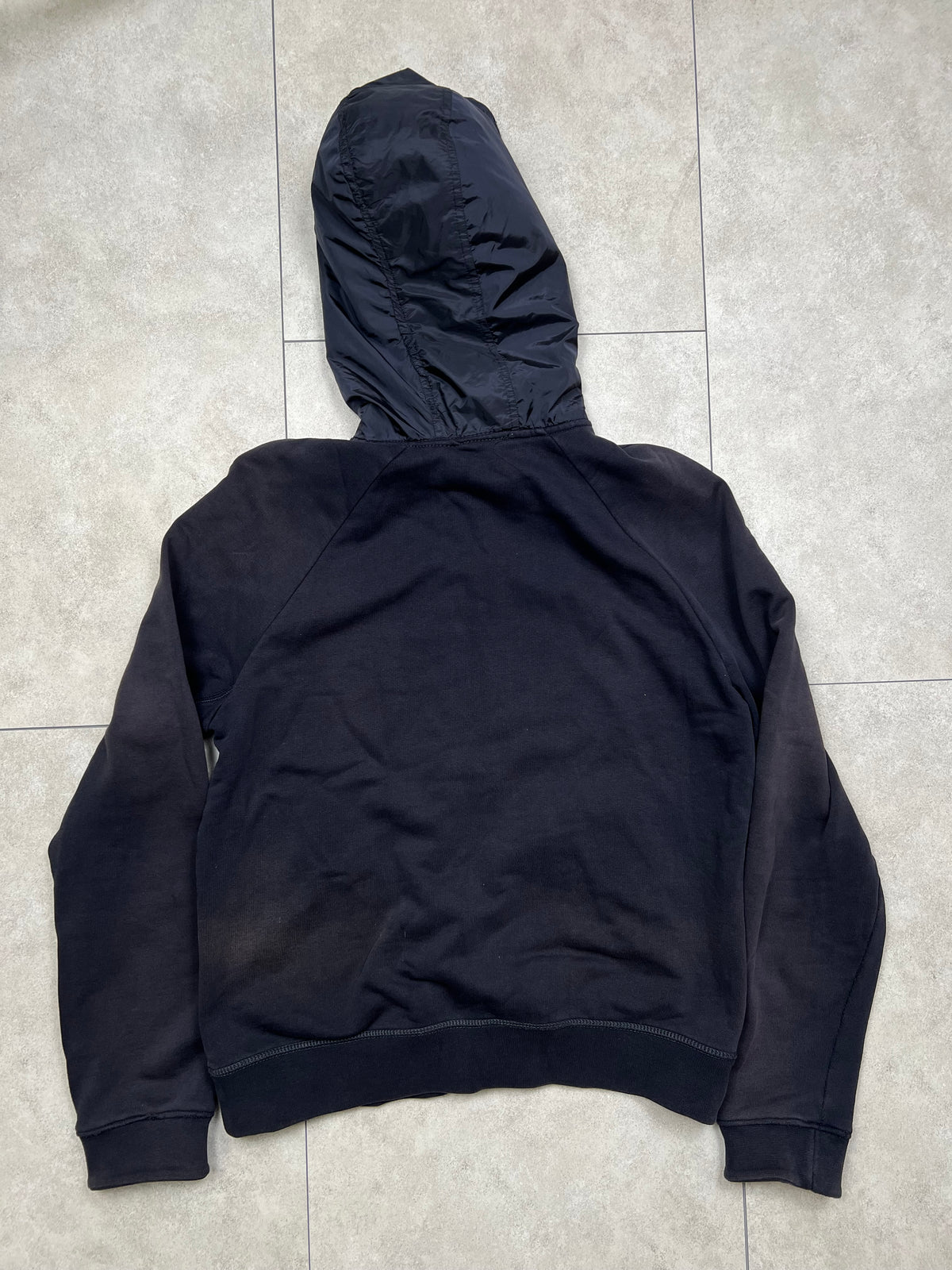 Prada Zip-Up Nylon Hoodie (S)