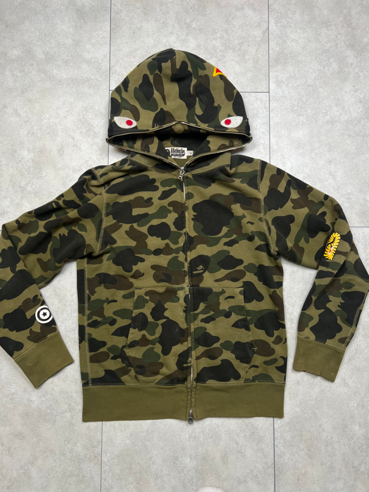 Bape PONR Shark Zip-Up Hoodie (S)