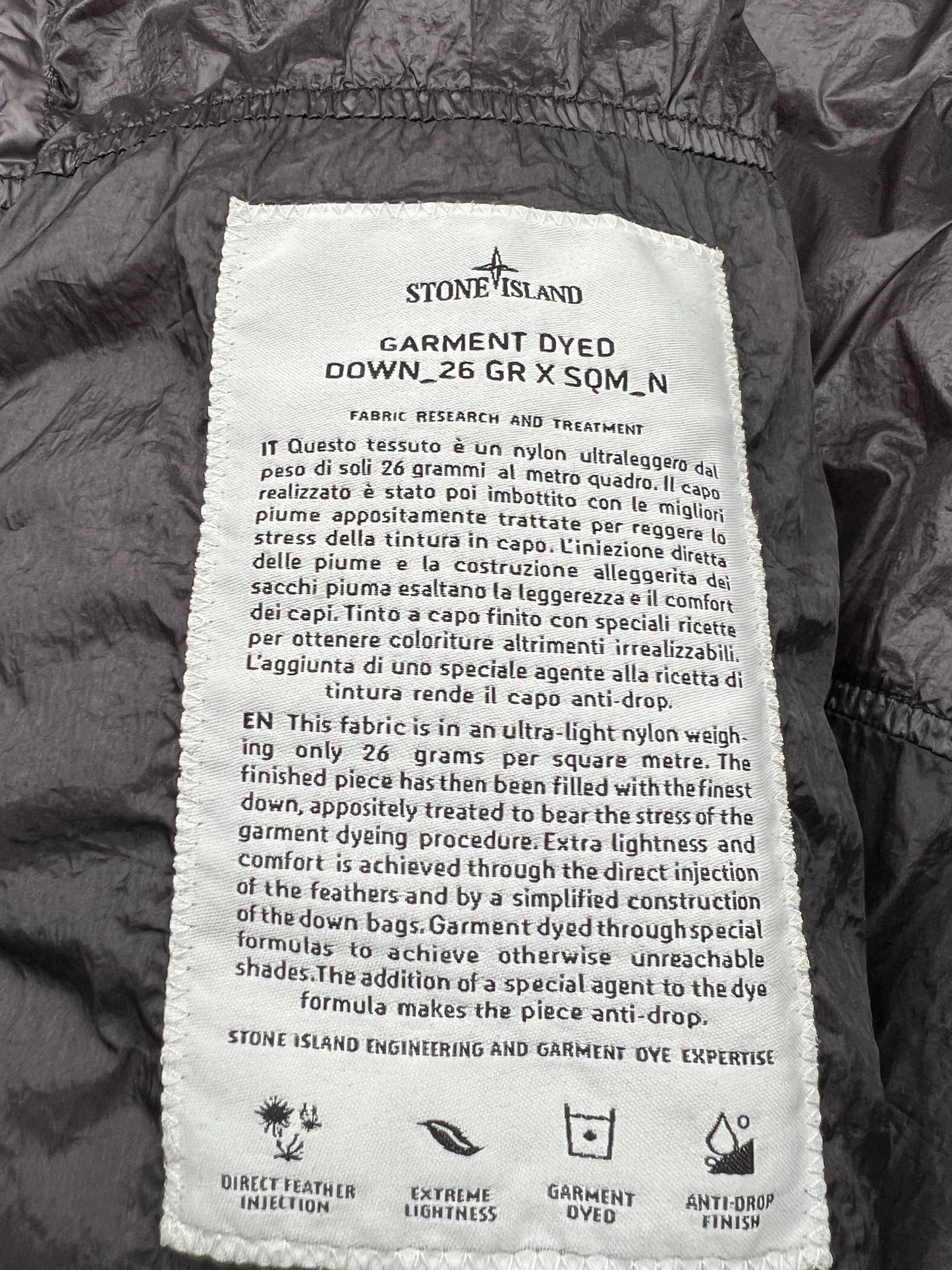 Stone Island 2014 Black Garment Dyed Puffer (M/L)