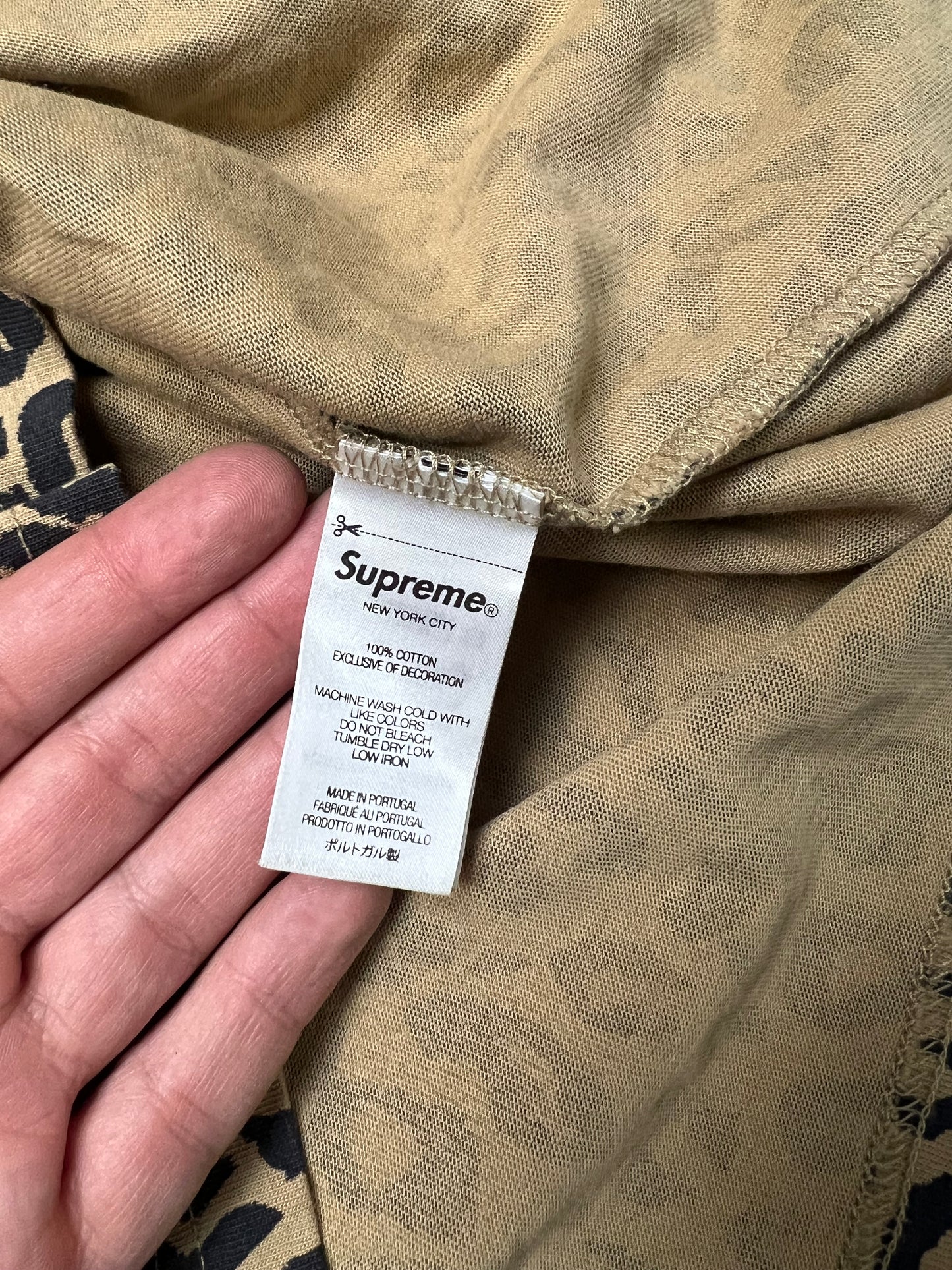 Supreme Leopard longsleeve (S/M)