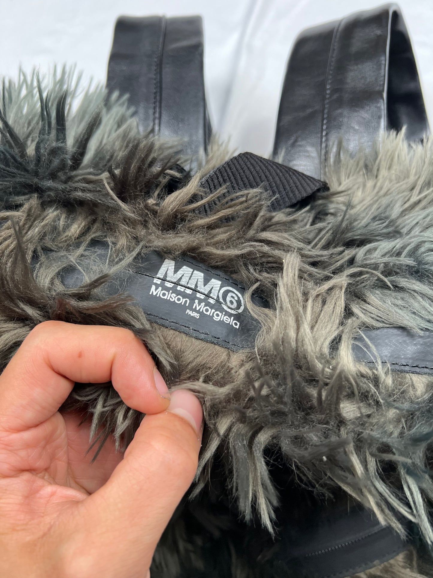 Maison Margiela backpack Eco fur