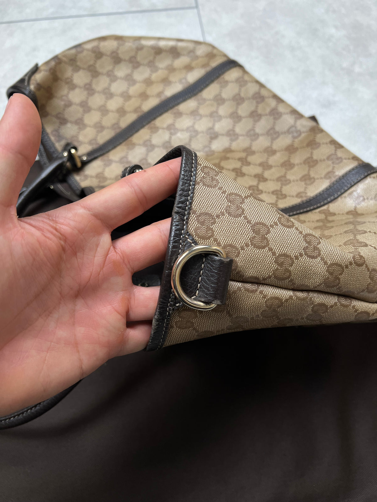 Gucci Monogram Crystal Canvas Bag