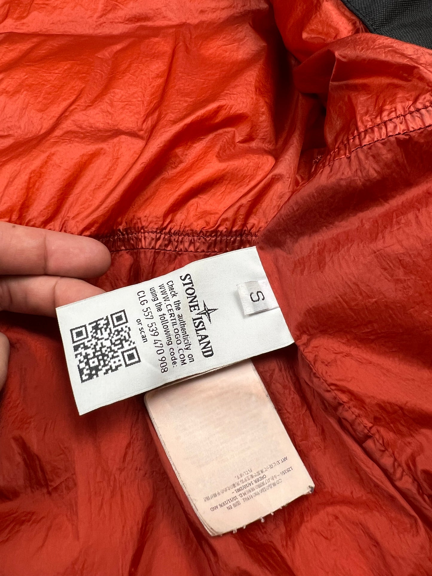 Stone Island 2014 Red Garment Dyed Puffer (S)