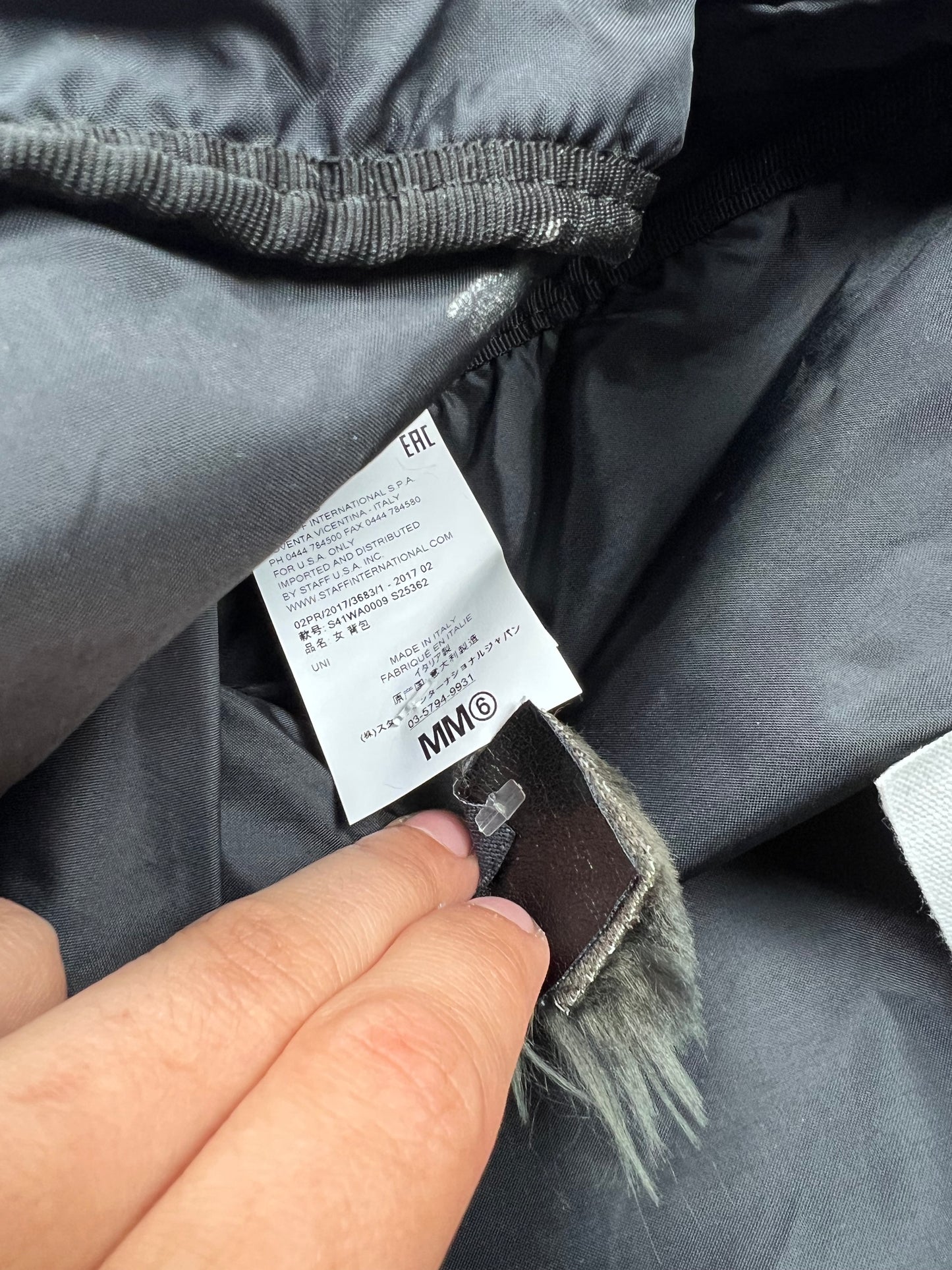 Maison Margiela backpack Eco fur