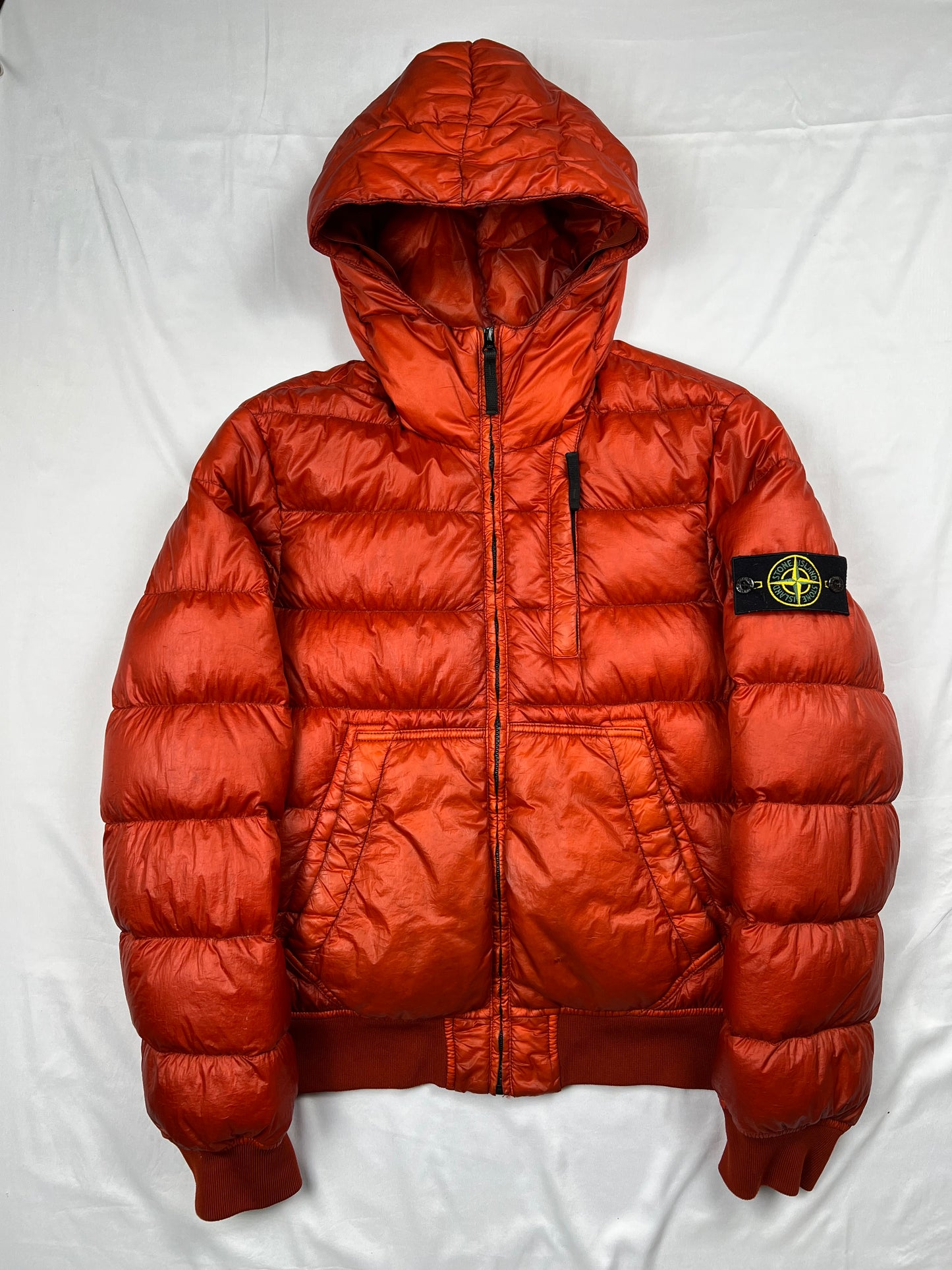 Stone Island 2014 Red Garment Dyed Puffer (S)
